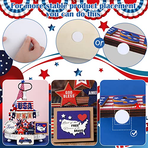 Maitys-Patriotic-Tiered-Tray-Decor-Set-4th-of-July-Table-Decor-Memorial-Day-Decorations-Red-White-Blue-Wooden-Sign-Farmhouse-Independence-Day-Centerpieces-American-Flag-USA-DecorClassic-Style Maitys Patriotic Tiered Tray Decor Set 4th of July Table Decor Memorial Day Decorations Red White Blue Wooden Sign Farmhouse Independence Day Centerpieces American Flag USA DecorClassic Style