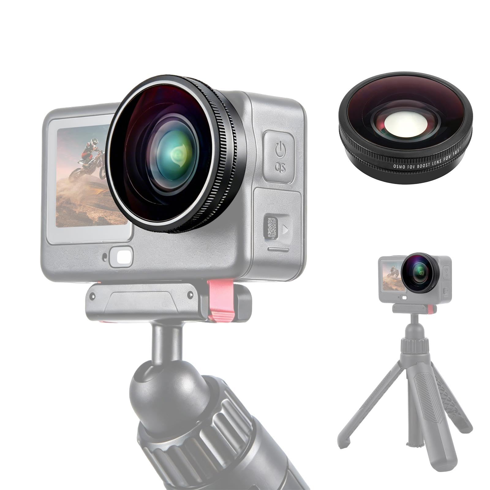 Amazon | For DJI Osmo Action 6用 FOVブーストレンズ 185度広角レンズ