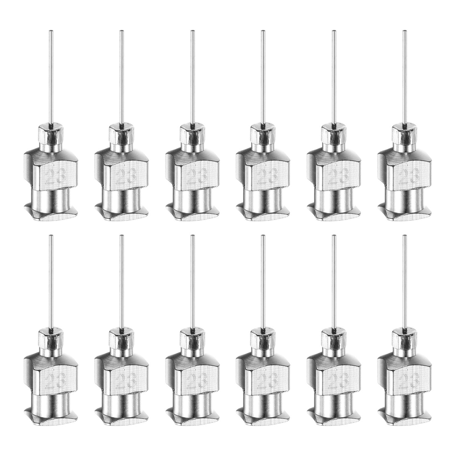 HARFINGTON 12pcs 18Gauge Stainless Steel Dispensing Needles, 1/2" All Metal Glue Needle Tube Blunt Tips Luer Lock for Thick Liquids, Ink, Glue, Lab Use — Amazon image 18