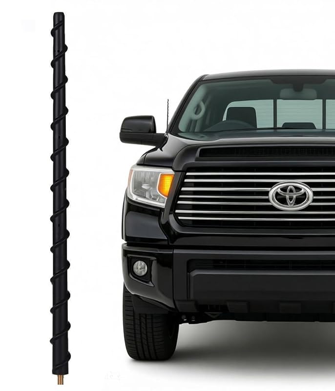 Antena Curta de 33 cm para Toyota Tundra, Tacoma e FJ Cruiser Acdogeer, Borracha TPR com Bobina Interna de Cobre, Preta