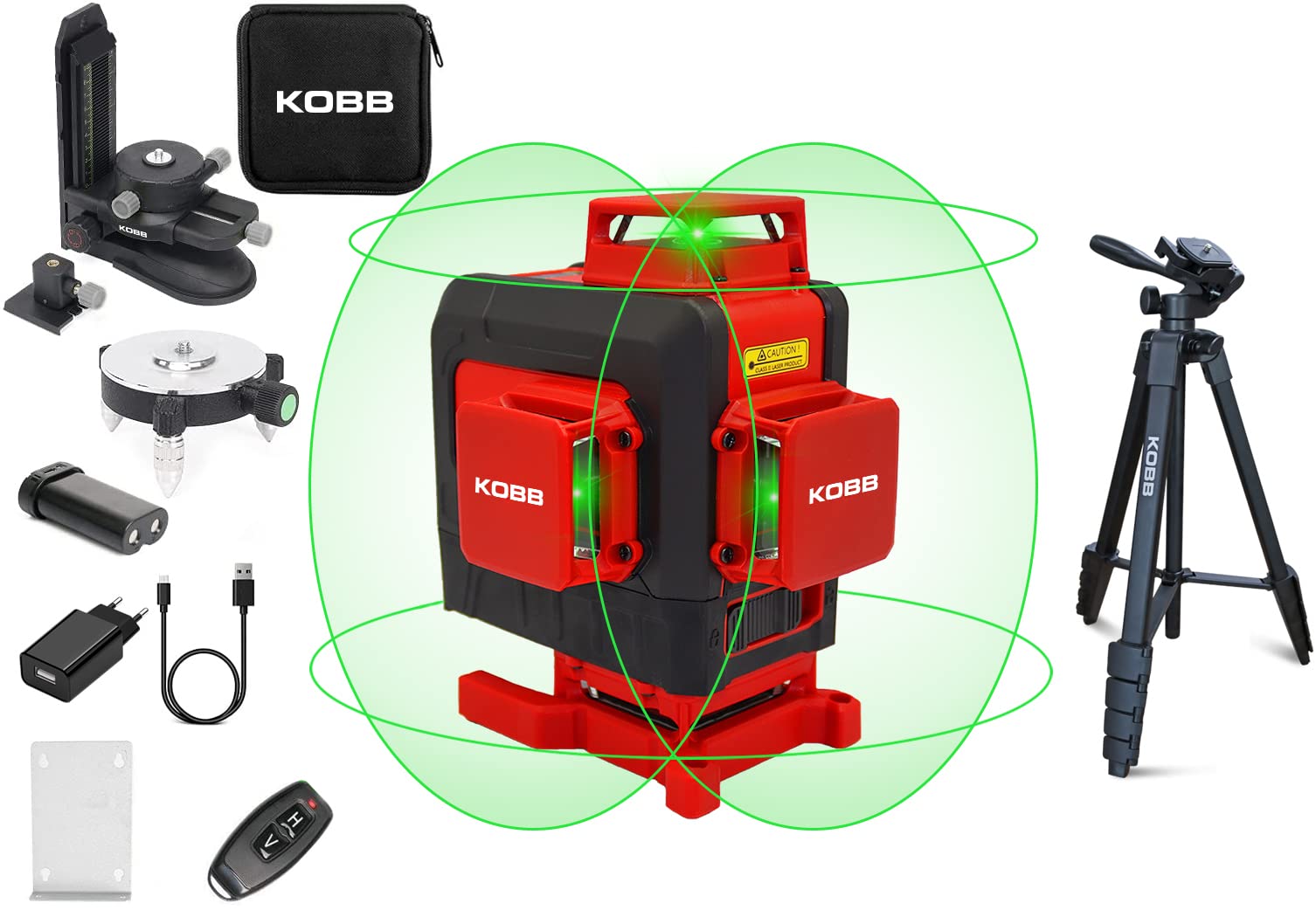 はるページ KOBB KBL35GTP Profesyonel Li-ion Şarjlı 4X360⁰ Otomatik Hizalamalı