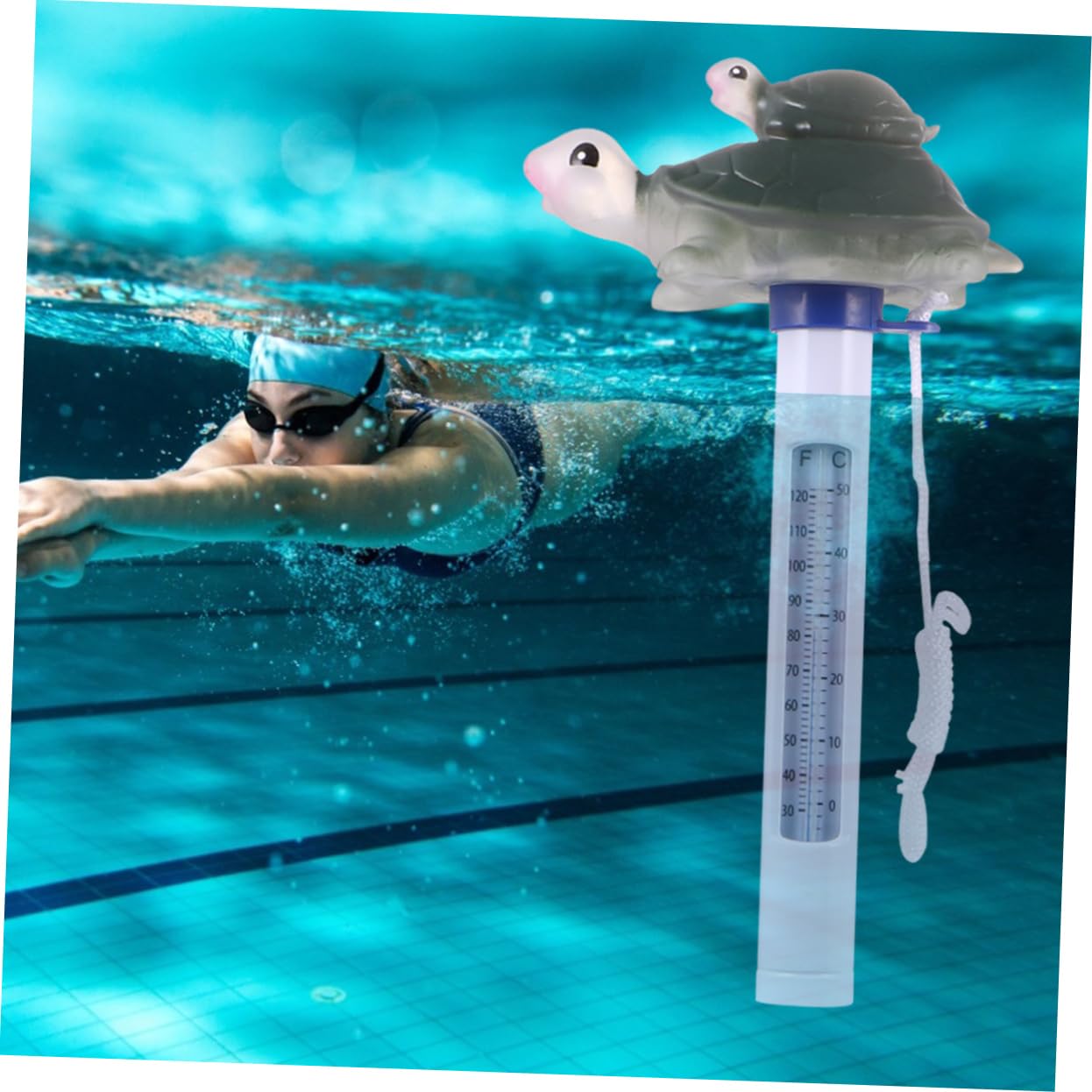 HANABASS 3pezzi Termometro Galleggiante Per Piscina Forma Di Monitor Di Temperatura Per Vaschetta Da Bagno e Spa Resistente e Sicuro Design Divertente Per Misura