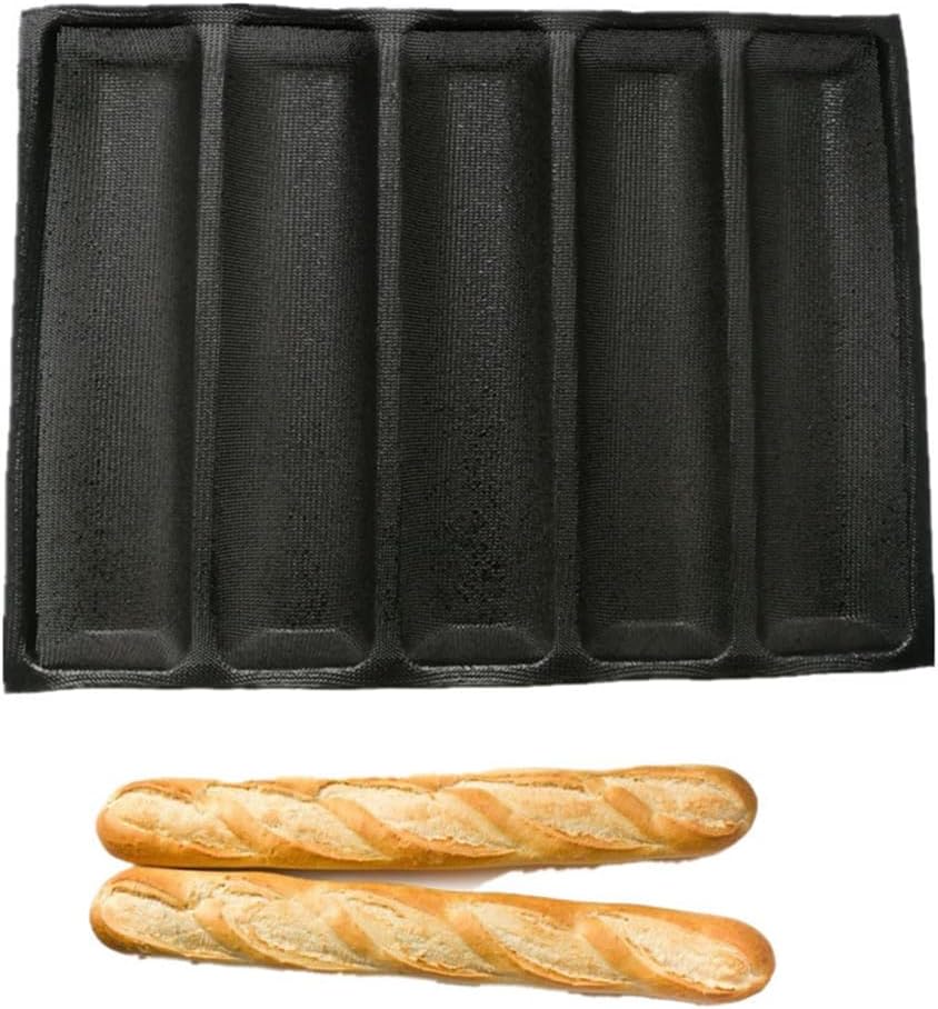 2 Piece Silicone Perforated Baking Forms Sandwich Mold French Bread Pan Food Mat