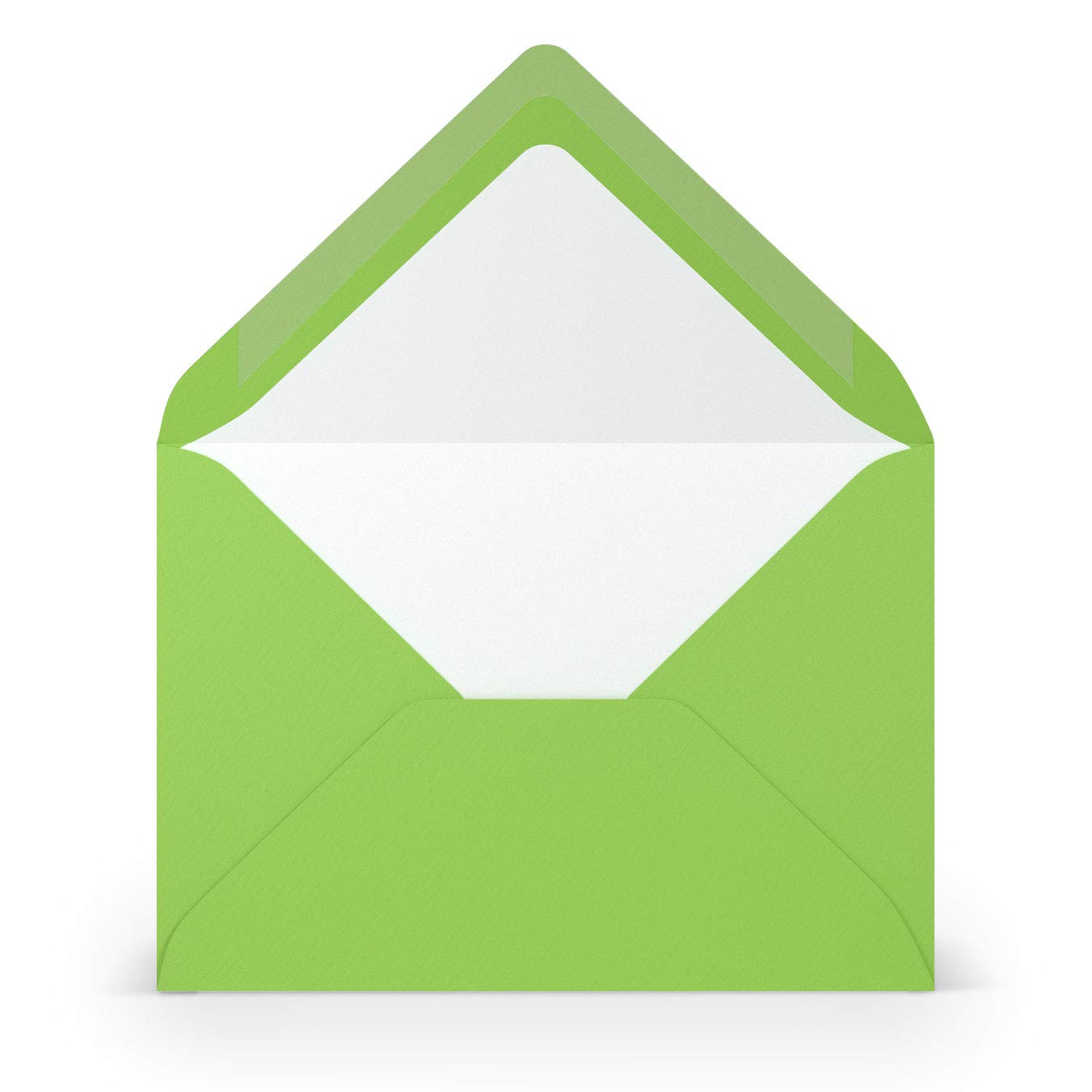 400 buste per lettere, formato DIN B6, 12,5 x 17,6 cm, carta vergata, fodera in carta velina di alta qualità, per Natale e occasioni festive, colore verde chiaro