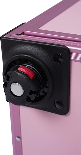 Miniatura 8 de Estuche de tren de maquillaje rodante, estuche para cosméticos, organizador de almacenamiento grande profesional, estuche de peluquería, divisores