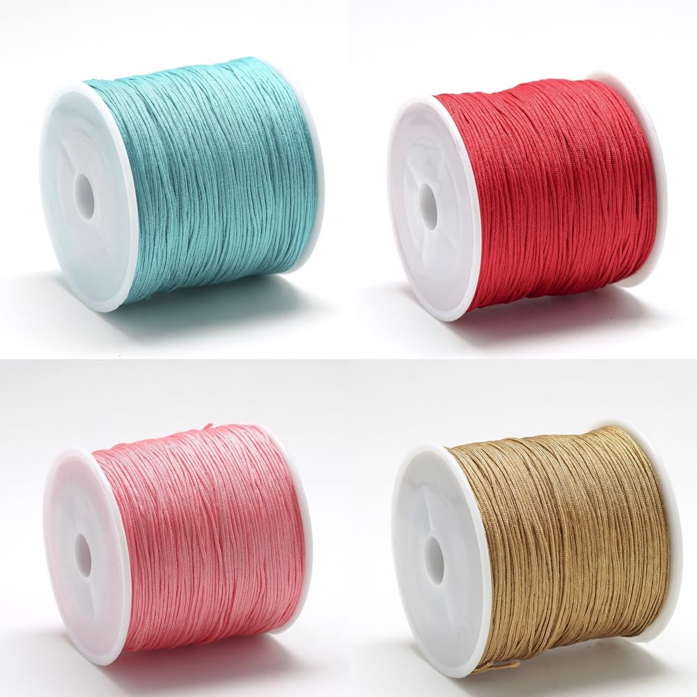 Filo Nodi Cinesi Colorato Filo Per Perline WENRERO 12 Colori - Nylon 0.8mm X 20m Per Bracciali E Gioielli Fai Da Te Filo Intrecciato 0.8mm - Foto 7