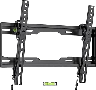 USX MOUNT Tilting TV Wall Mount Low Profile for Most 26-60" LED, LCD, OLED, Plasma Flat Screen TVs, TV Wall Mount with Max VESA 400x400mm up to 99lbs, Wall Mount TV Bracket Fits 8” 16" Studs