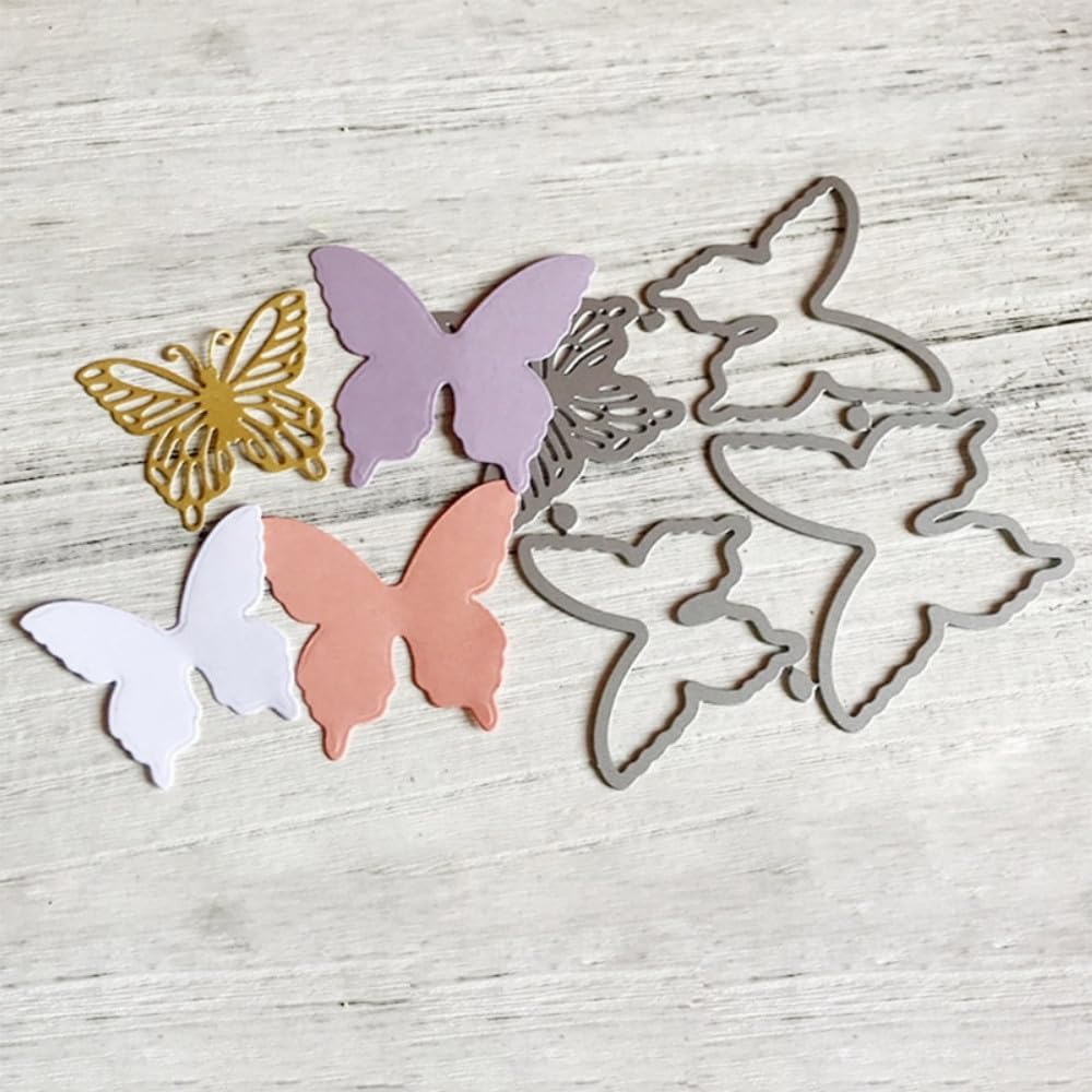 4つのカーボンスチールカッティングダイ、DIYスクラップブック、フォトアルバムエンボス加工。