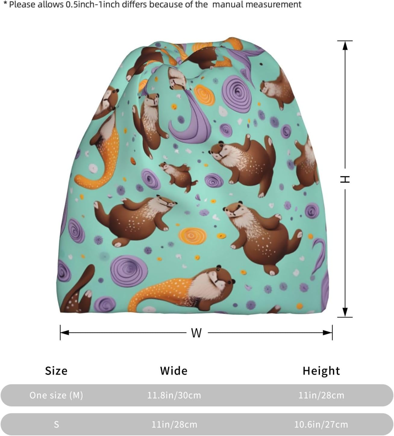 (Otters) Multi-Functional Convertible Brimless Hat for Daily Outdoor Travel Use -