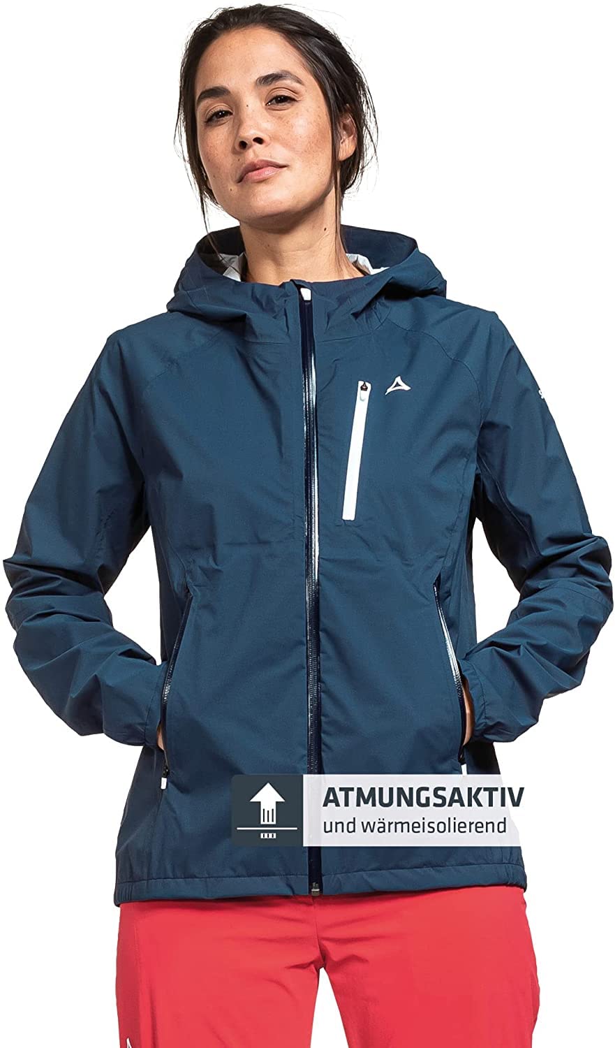 Schöffel Damen 2.5L Jacket Tegelberg L, wasserdichte, Winddichte Outdoorjacke, atmungsaktive Übergangsjacke mit geruchshemmender Innenseite