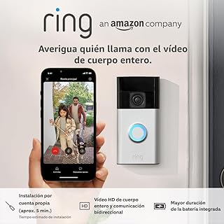 Videotimbre Ring HD con 1 mes de Ring Home