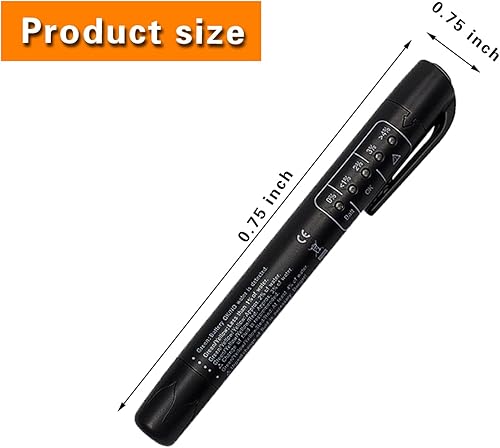 Miniatura 2 de 1 bolígrafo de prueba de líquido de frenos de automóvil, DOT345, herramienta de prueba de contenido de humedad de aceite de frenos con 5 indicadores