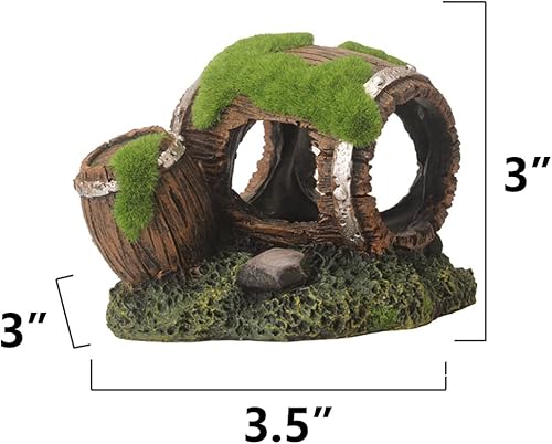 Miniatura 9 de Betta - Accesorios decorativos para pecera, escondite de acuario de cueva de peces pequeño, adorno de pecera de 5 pulgadas