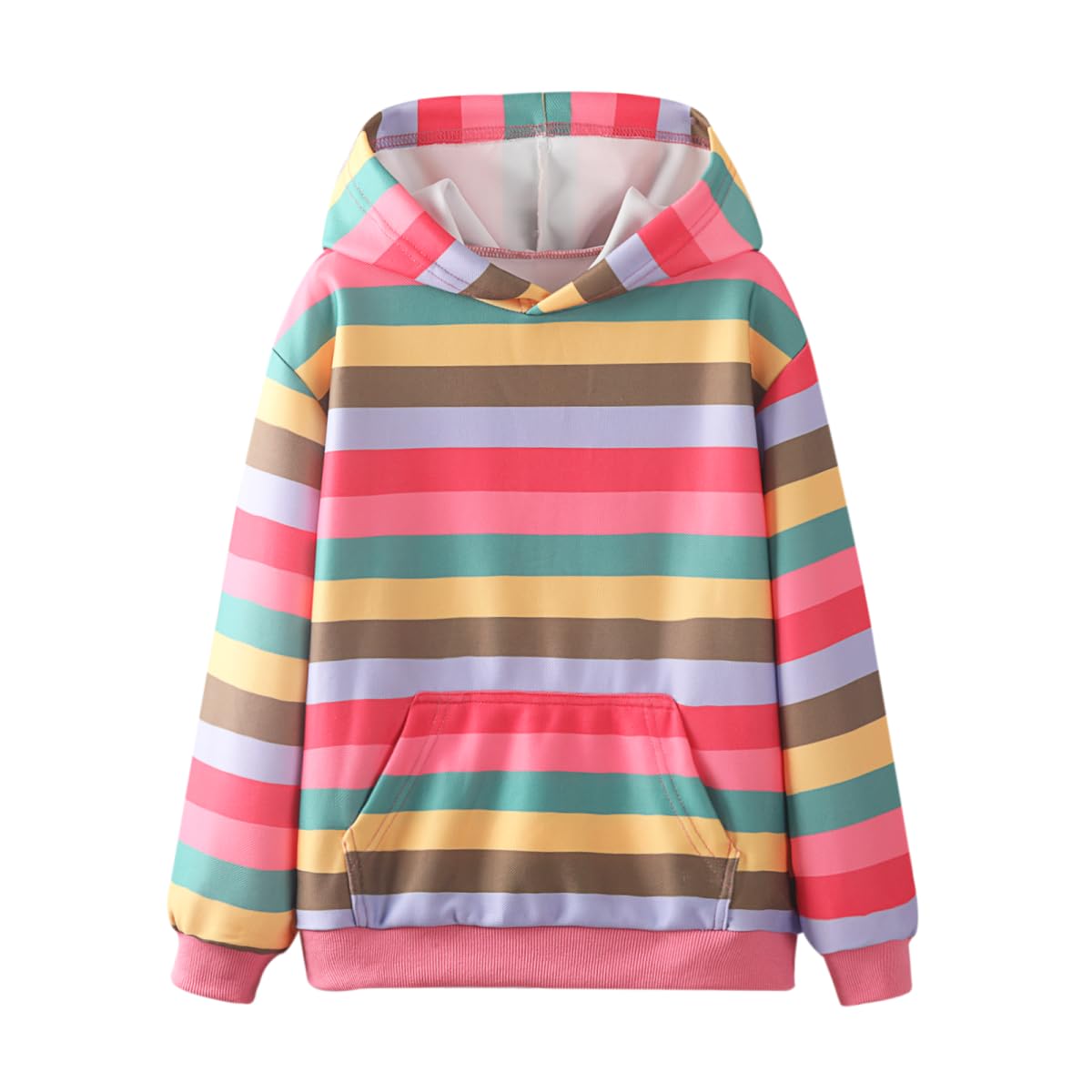 WELAKEN Girls and Toddlers' Pullover Printed Hoodie Sweatshirt with Kangaroo Pocket