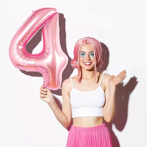 Miniatura 9 de Globo gigante de número azul marino de 40 pulgadas, globos de helio de aluminio Mylar azul oscuro para fiesta de cumpleaños, globo número 4 para