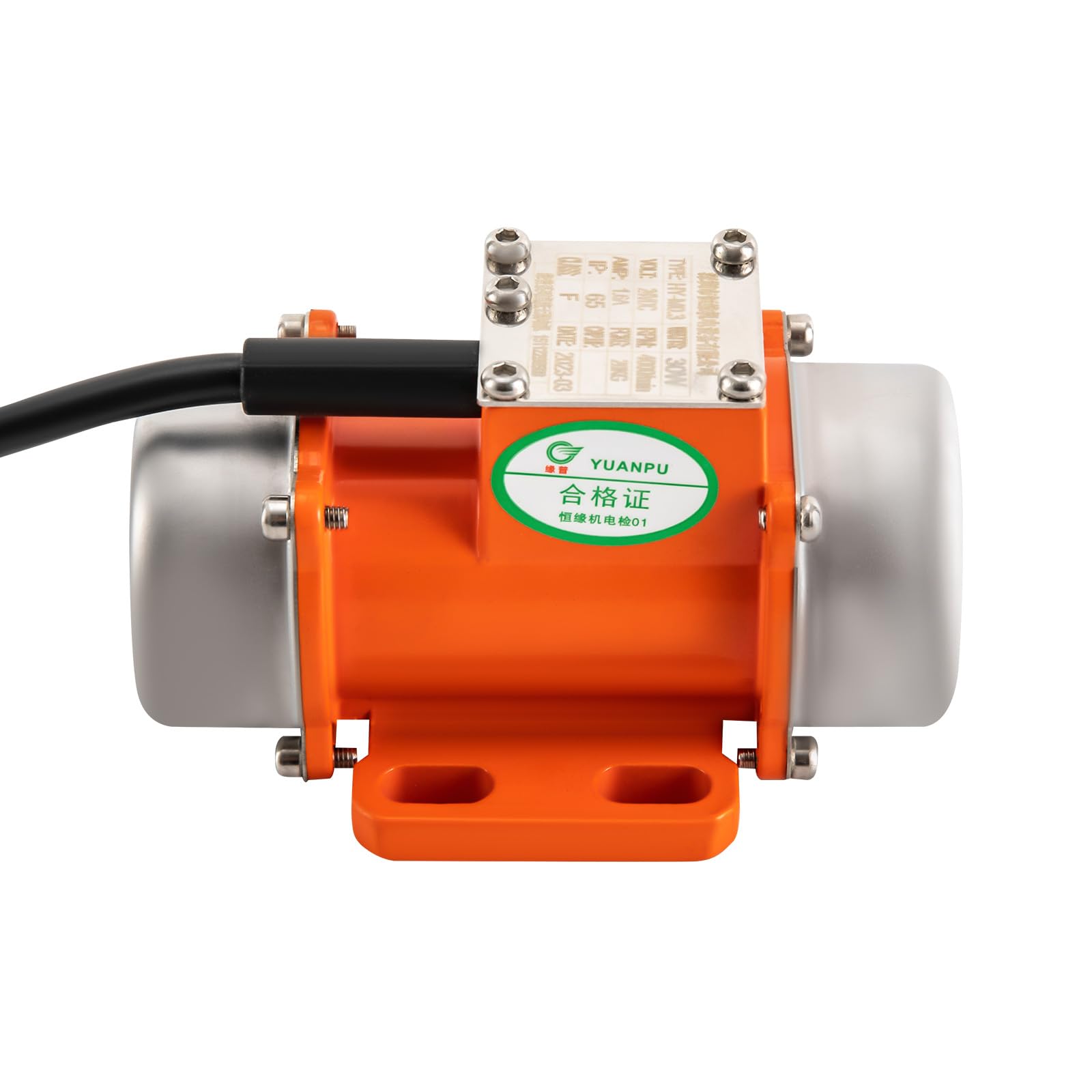 30W 12/24V Vibrationsmotor mit Drehzahlregler 0-4000U/min Mehrzweckmotor Rüttelmotor für Bergbau Metallurgie Kohle Elektrizität Bauwesen (12, Volt)