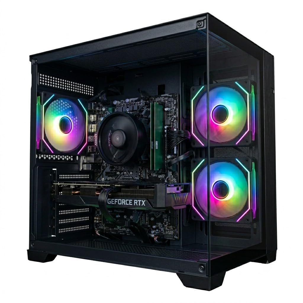 PC GAMER HERTZ® RYZEN 5 5500 RTX 5060 8GB 16GB NVME 500GB GABINETE