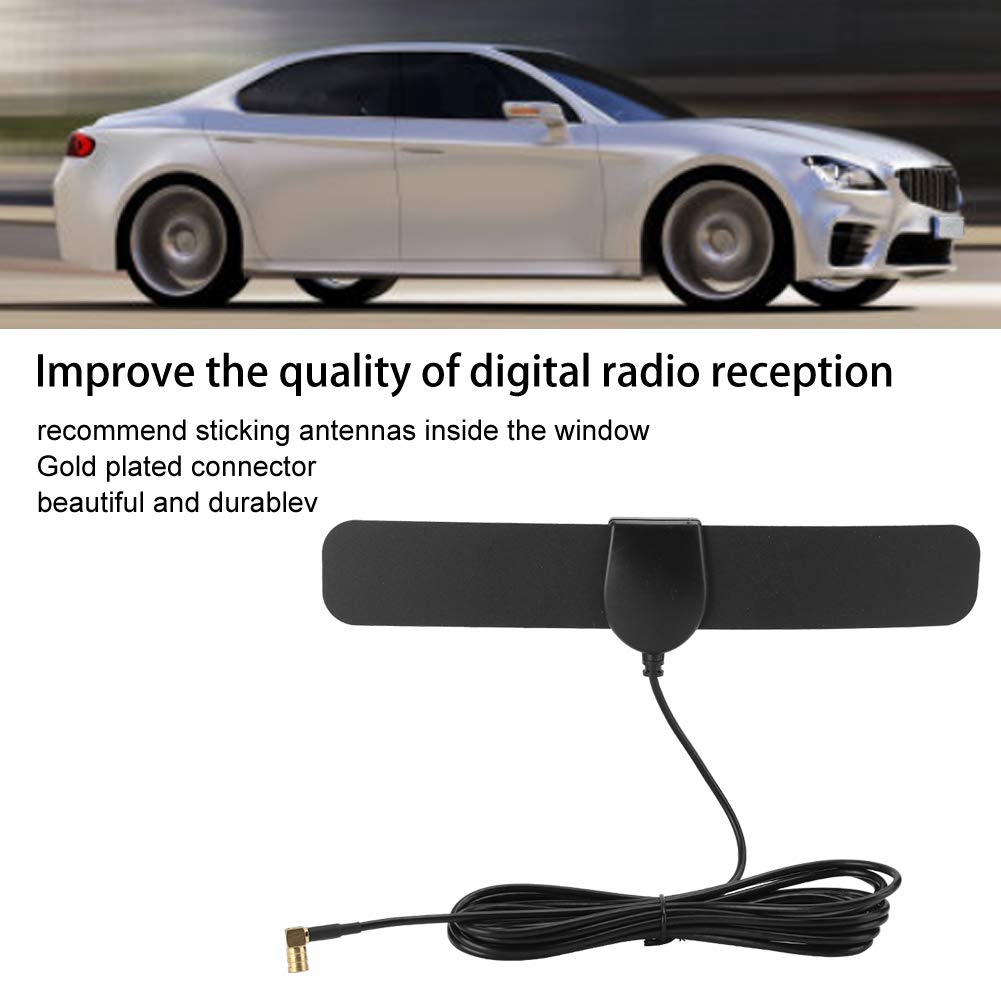 Cuifati Samochodowa Cyfrowa Antena DAB, Kompatybilna z JVC/Kenwood/Sony, Plug and Play