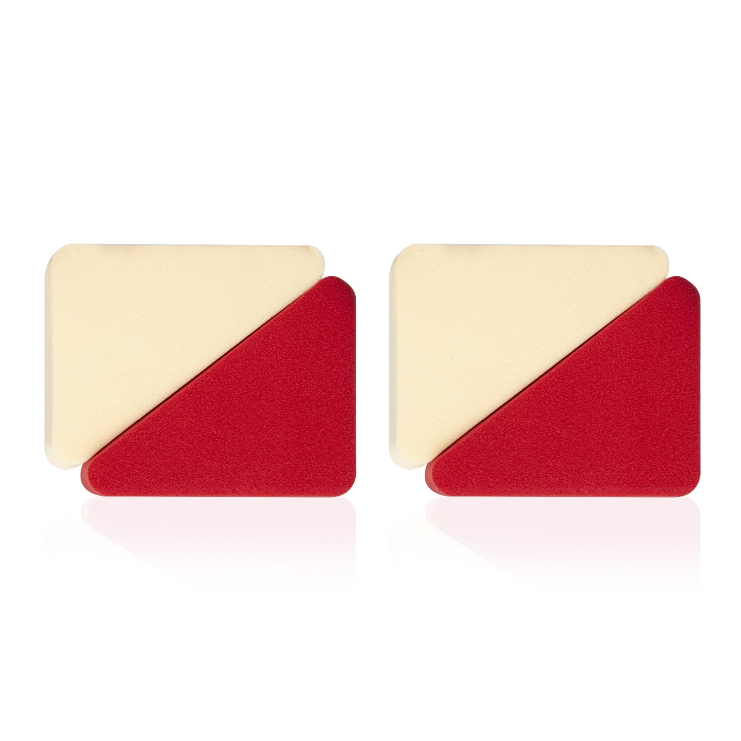 PAC Pressed Sponge (Triangle) (Red, Cream) (4 Pc)-image-33