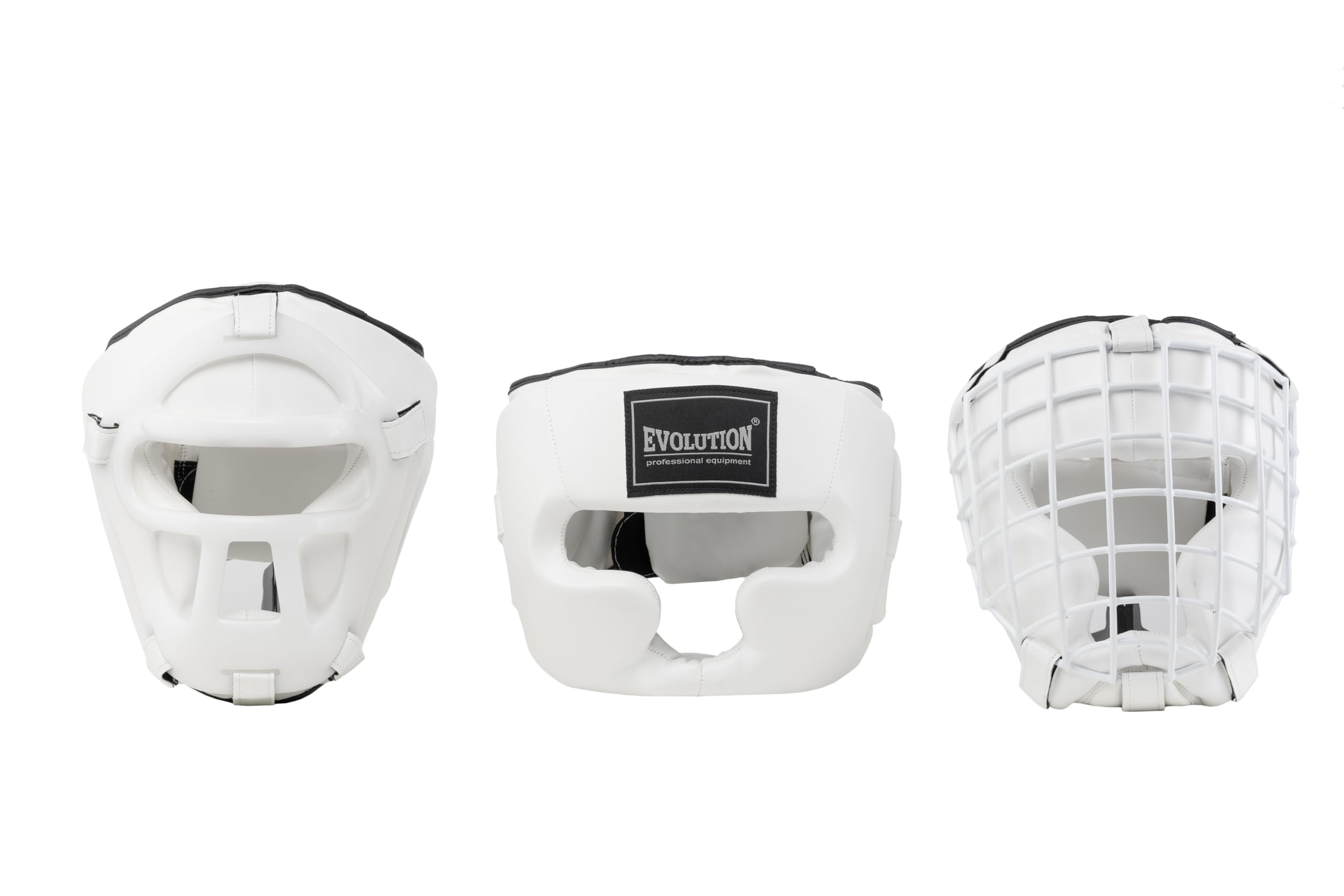 Boxhelm mit Gitter Evolution L, weiß