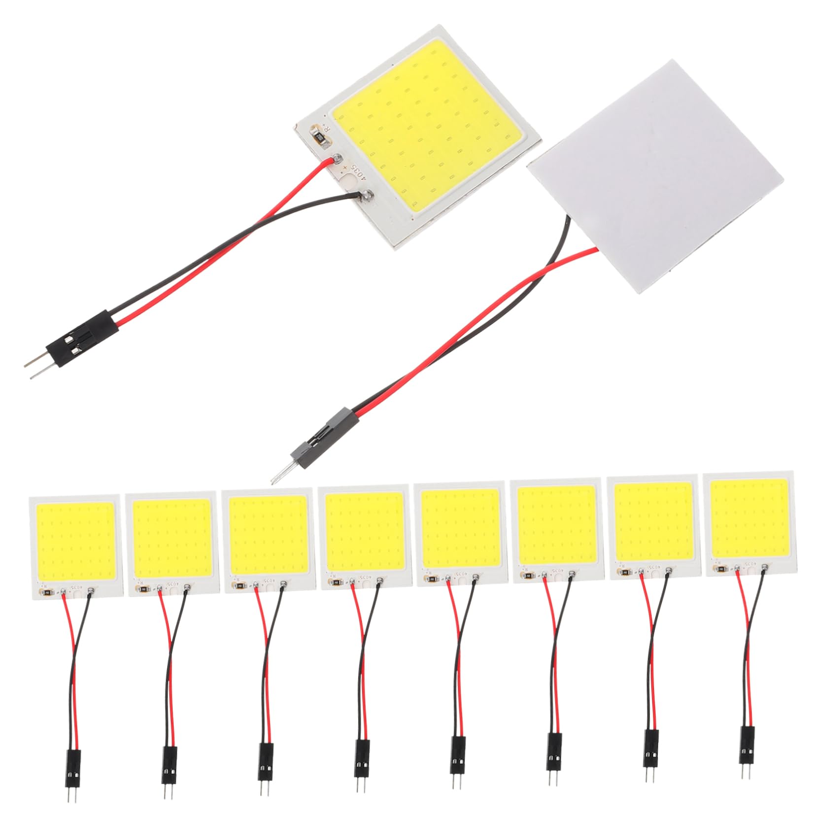 Cabilock 3 Series Luz Led Panel Dome Iluminación Interior De Leds Instalación Y Durabilidad Luz De Lectura Y Automóviles 10 Piezas*3
