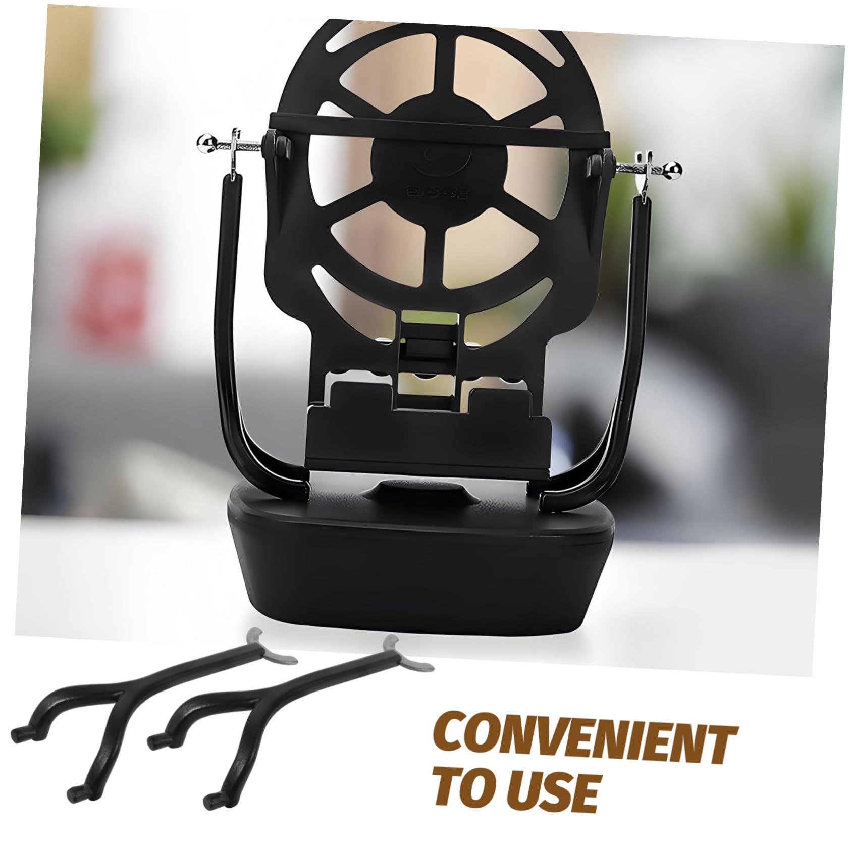 VANZACK 5 Pairs Stair Shaker Bracket Rocker Phone Holders for Your Car Telephone an Fittings Mobile Phone Holder Phonecase The Call Counters Phone Bracket Phone Holder Bracket Black Iron