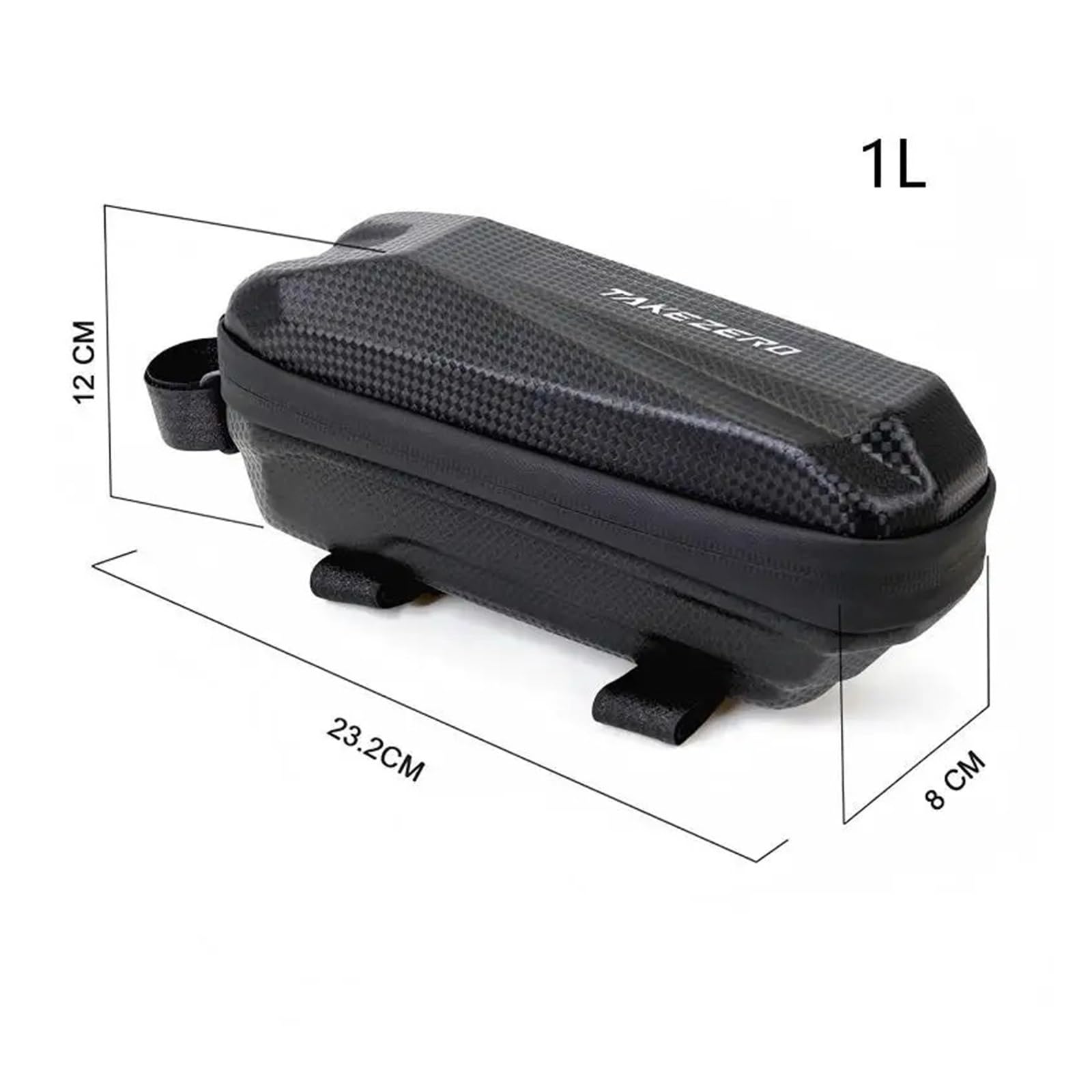 Borsa for testa anteriore for bicicletta a sgancio rapido EVA da 1 pezzo | Conserva articoli for giri in bicicletta e scooter elettrici.(M)