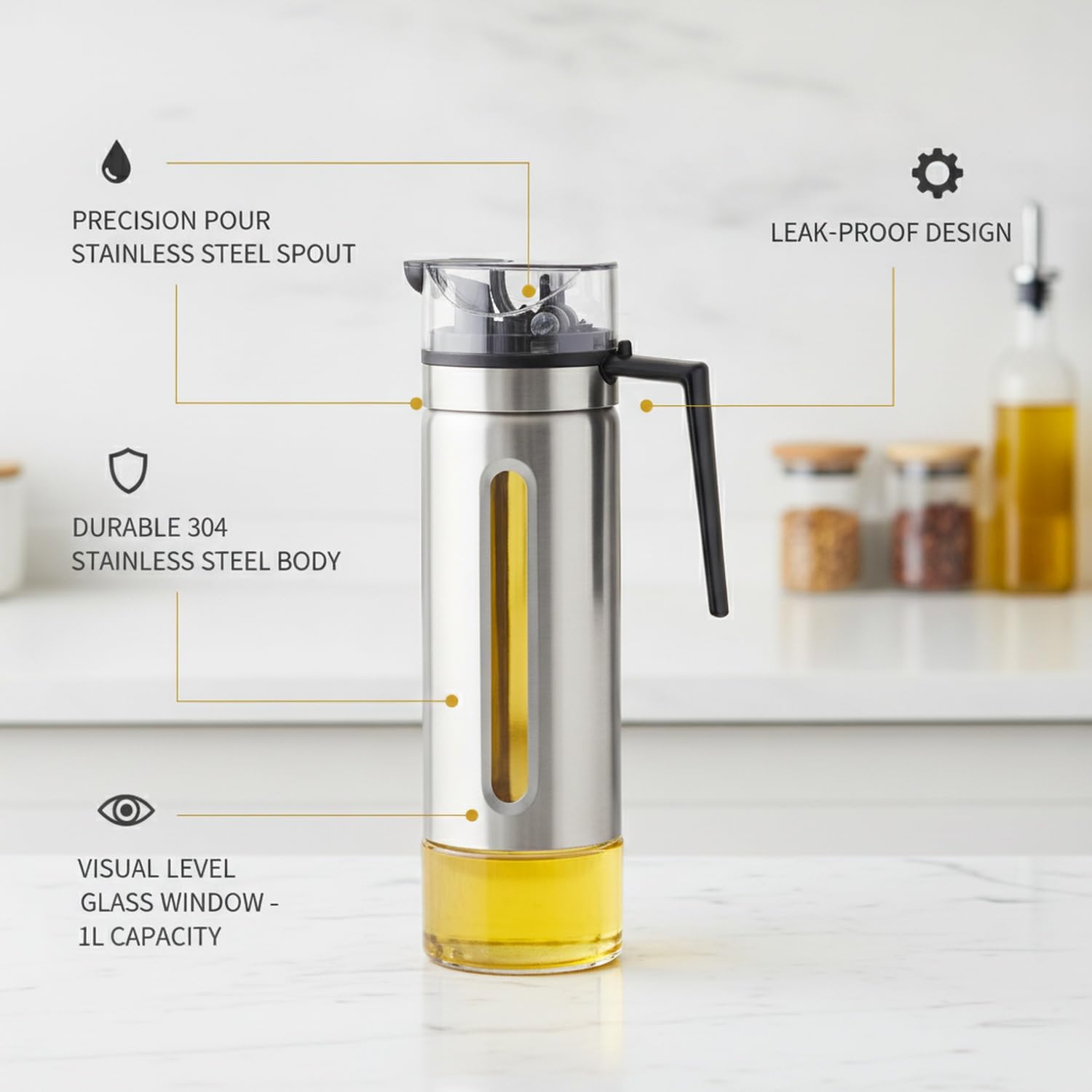 Bottiglia Dispenser Olio, 1 PC
