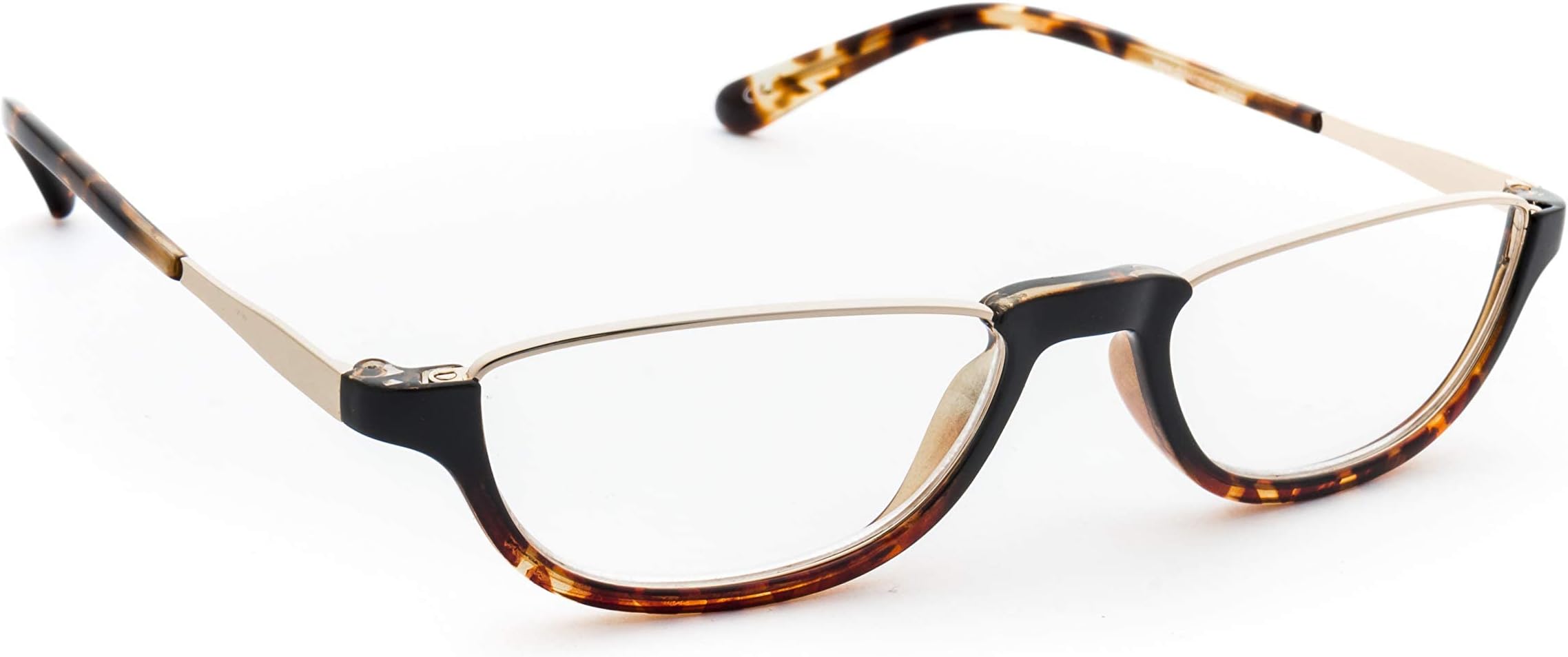Dr.Harmann's Rectangular Reading Glasses (Tortise Shell With Gold) (iRead ONE +2.75)