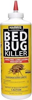 Harris HDE-8 Bed Bug Powder Diatomaceous Earth, 8oz, Yellow