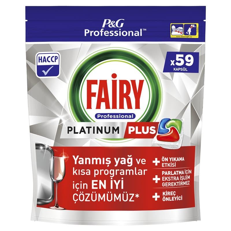 Fairy Professional Platinum Plus Bulaşık Kapsülleri, 59 Yıkama