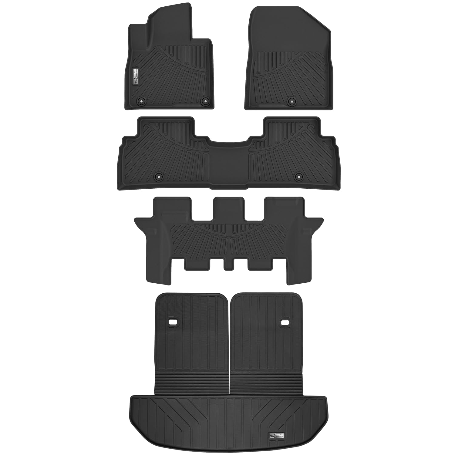 XINSHANGXIU Floor Mats Cargo Liner for KIA Sorento 2020 2019 2018 2017 2016 1st 2nd 3rd Row with — view 2