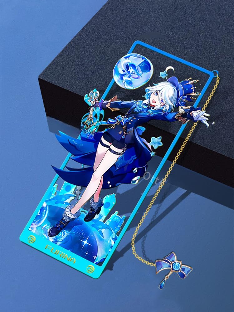Amazon.co.jp: 原神 フリーナ グッズ 3点セット しおり+キーホルダー+