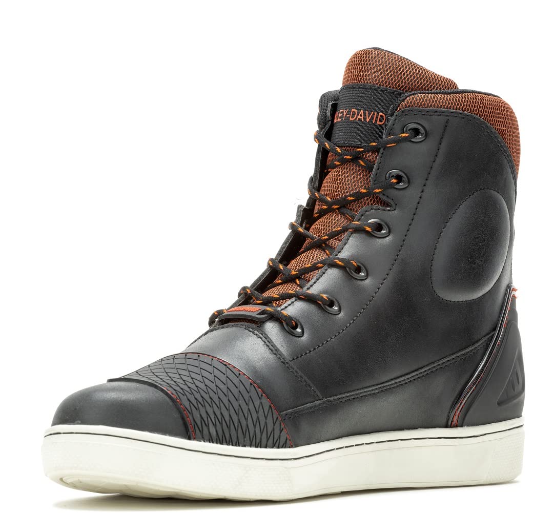 Harley-Davidson Men's Holtman WP Leather Motorcycle Sneaker D96303 (Blk, 11)