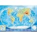 Trefl Large Physical map of The World 4000 Piece Jigsaw Puzzle Red 54