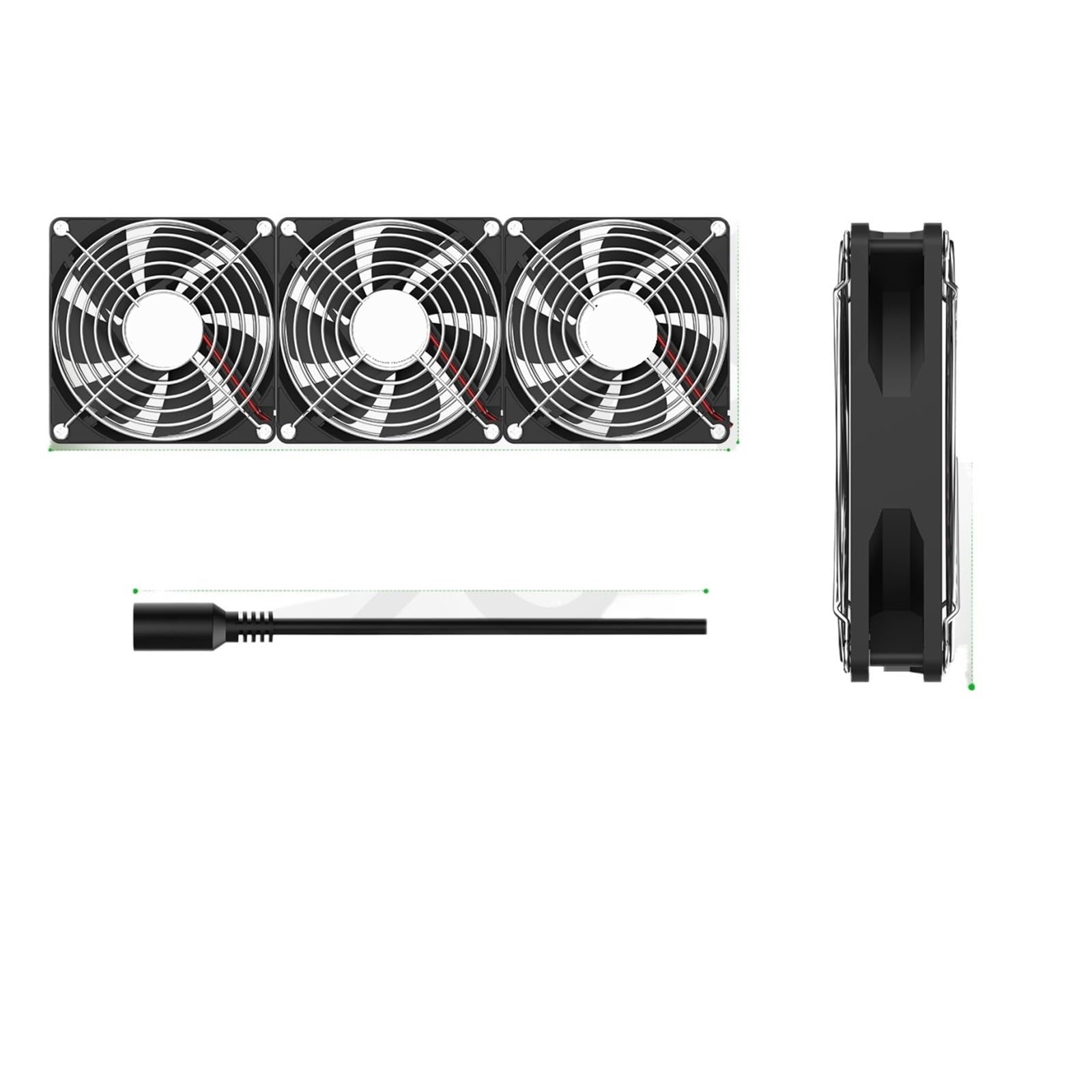 Kit ventilateur refroidissement serveur 120mm extracteur d'air armoire 220V