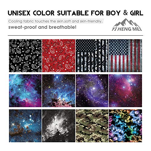 2 PCS Kids Face Mask Neck Gaiters Full-Coverage Bandanas Headband Tube Neck for Boys Girls, School Supplies for Kids(A Galaxy 1, 11-14T/9.0514.17inch) - Thumbnail 2