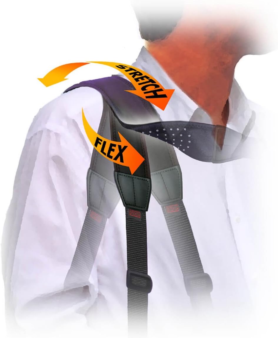 OP/TECH USA 0911312 S.O.S. Curve Strap (Steel) for bags, briefcases and luggage
