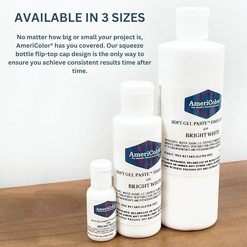 Miniatura 5 de Americolor - Pasta de gelatina suave, colorante de alimentos eléctrico, 4,5 onzas, Rosado Electric