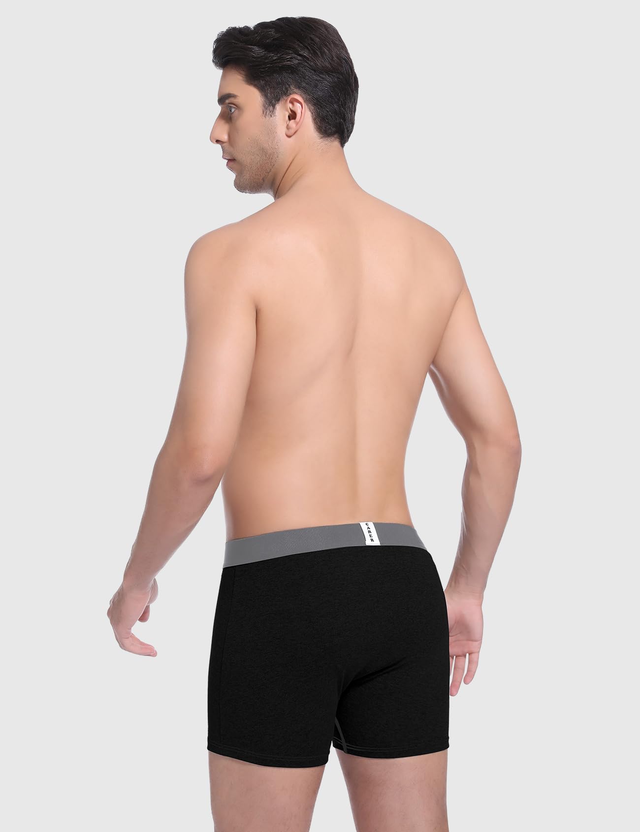 Carer Lot de 2 Boxers pour Hommes Incontinence Coton Réutilisables avec Coussin Absorbant Ergonomique de 100 ml pour Fuites Urinaires Légères Sous-vêtements Fonctionnels Taille 3XL