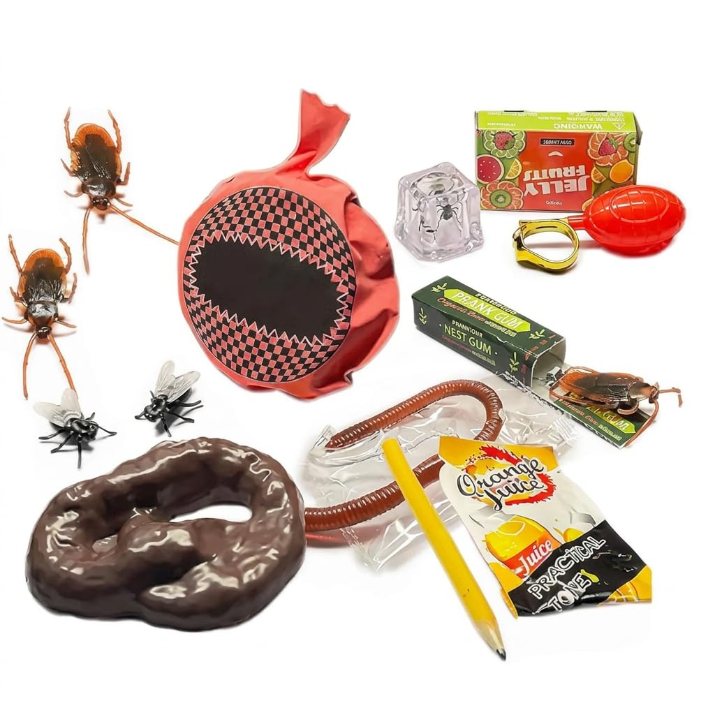 14-Piece Prank Kit, Practical Jokes for Adults
