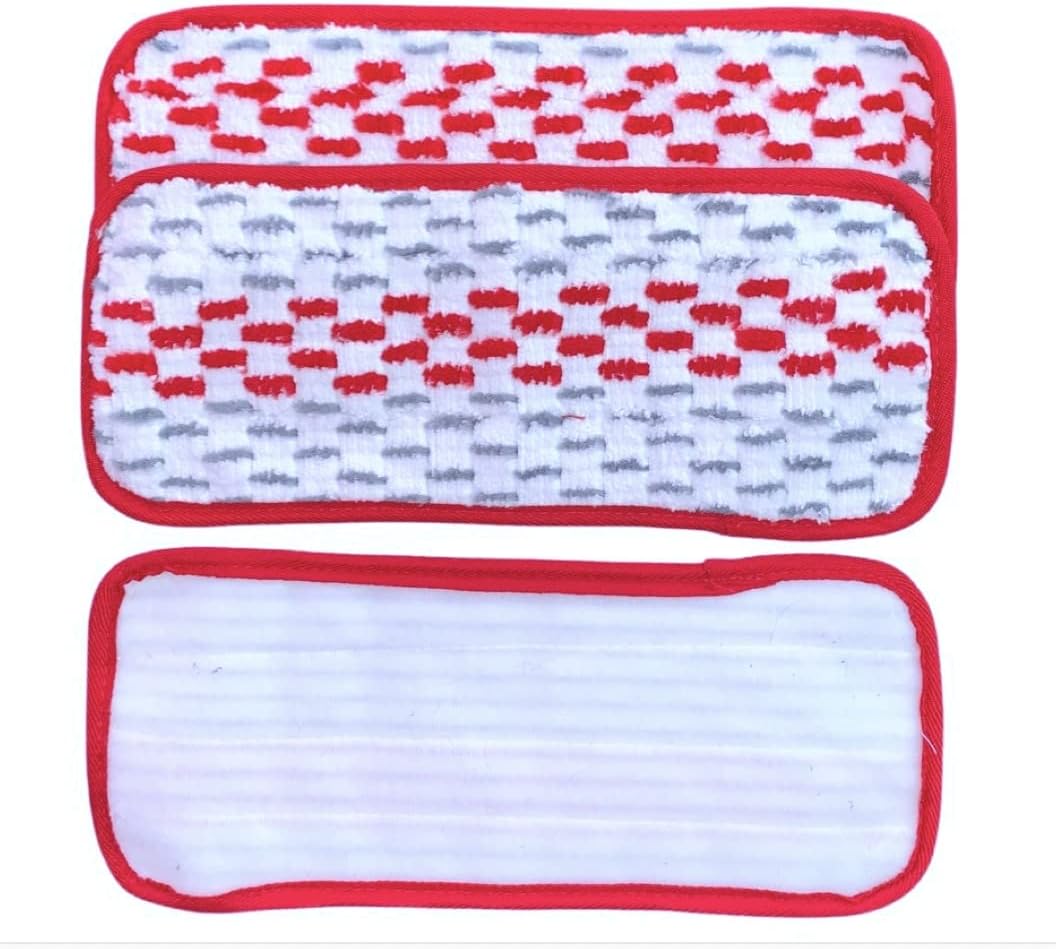 Synonymous Compatible OCedar Mop Heads Replacements for O Cedar Spray Mop and Compatible with Swiffer Replacement pad and mops with Velcro mop Head - (12 inch Floor Mop Pads, 2 Pack)