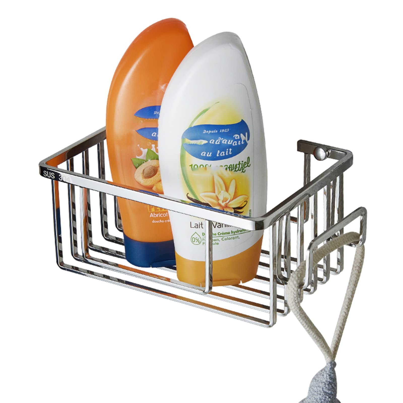 Support de shampoing pour douche adhésif idéal pour organiser la salle de bain familiale