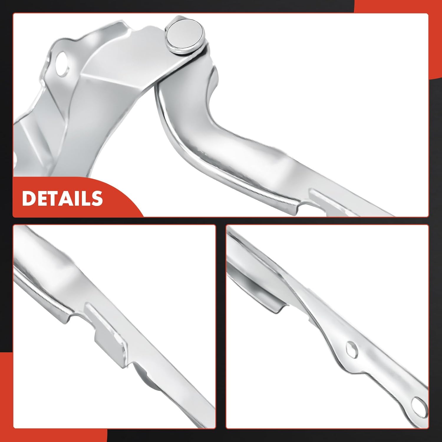 A-Premium Driver and Passenger Hood Hinges Compatible with Toyota RAV4 2001 2002 2003 2004 2005 Sport Utility, Set of 2 Front Left and Right Side Hood Hinges, Replace# 5342042030, 5341042030