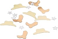 Vista 3 de Fanci-Fetti Western Icons (copper, gold, silver) Party Accessory (1 count) (1 Oz/Pkg)