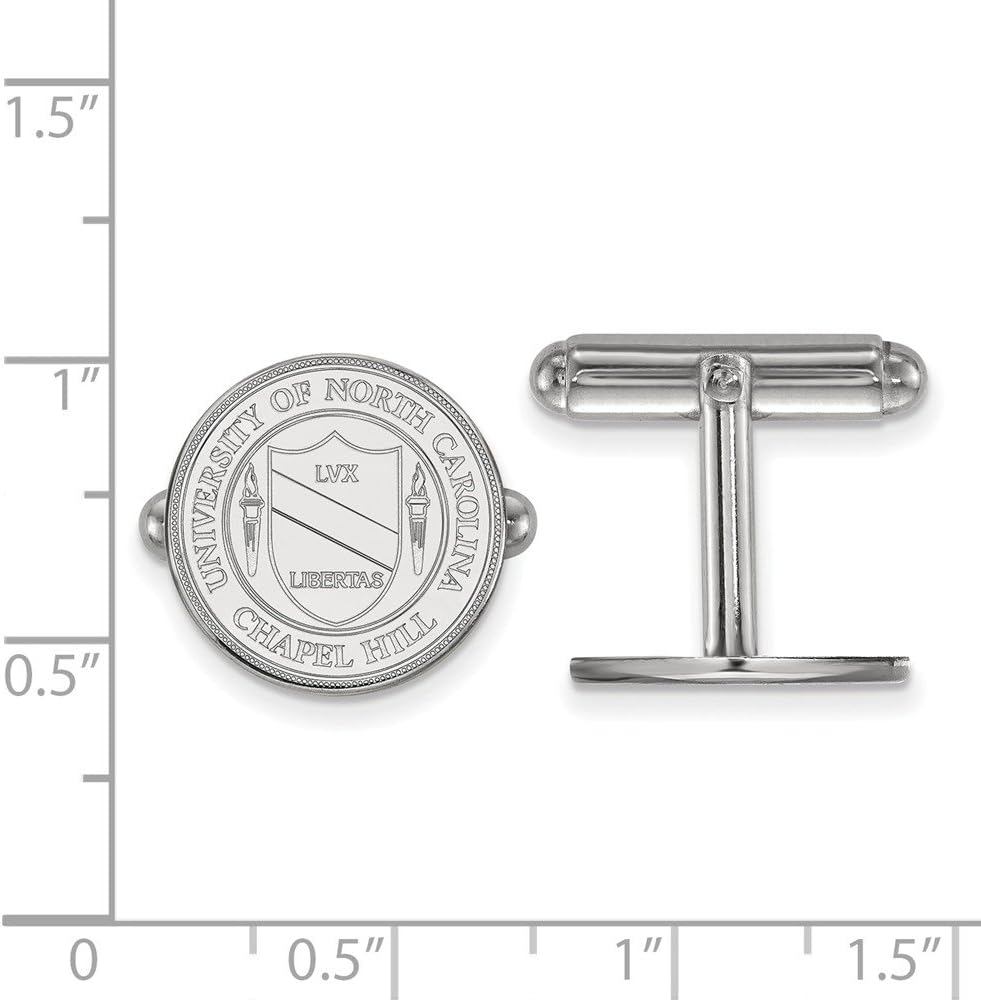 North Carolina Crest Cufflinks (Sterling Silver)