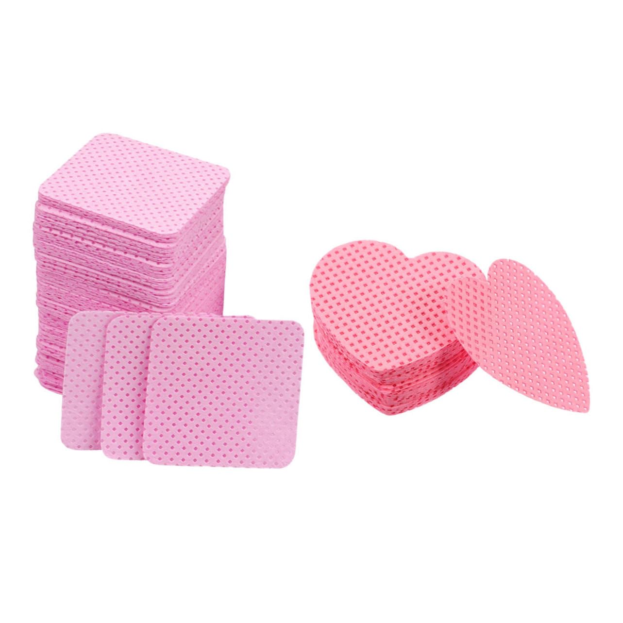 Healeved Heart Shape Lint- Wipes 400 Sheets Nail Polish Remover Makeup Remover Safe