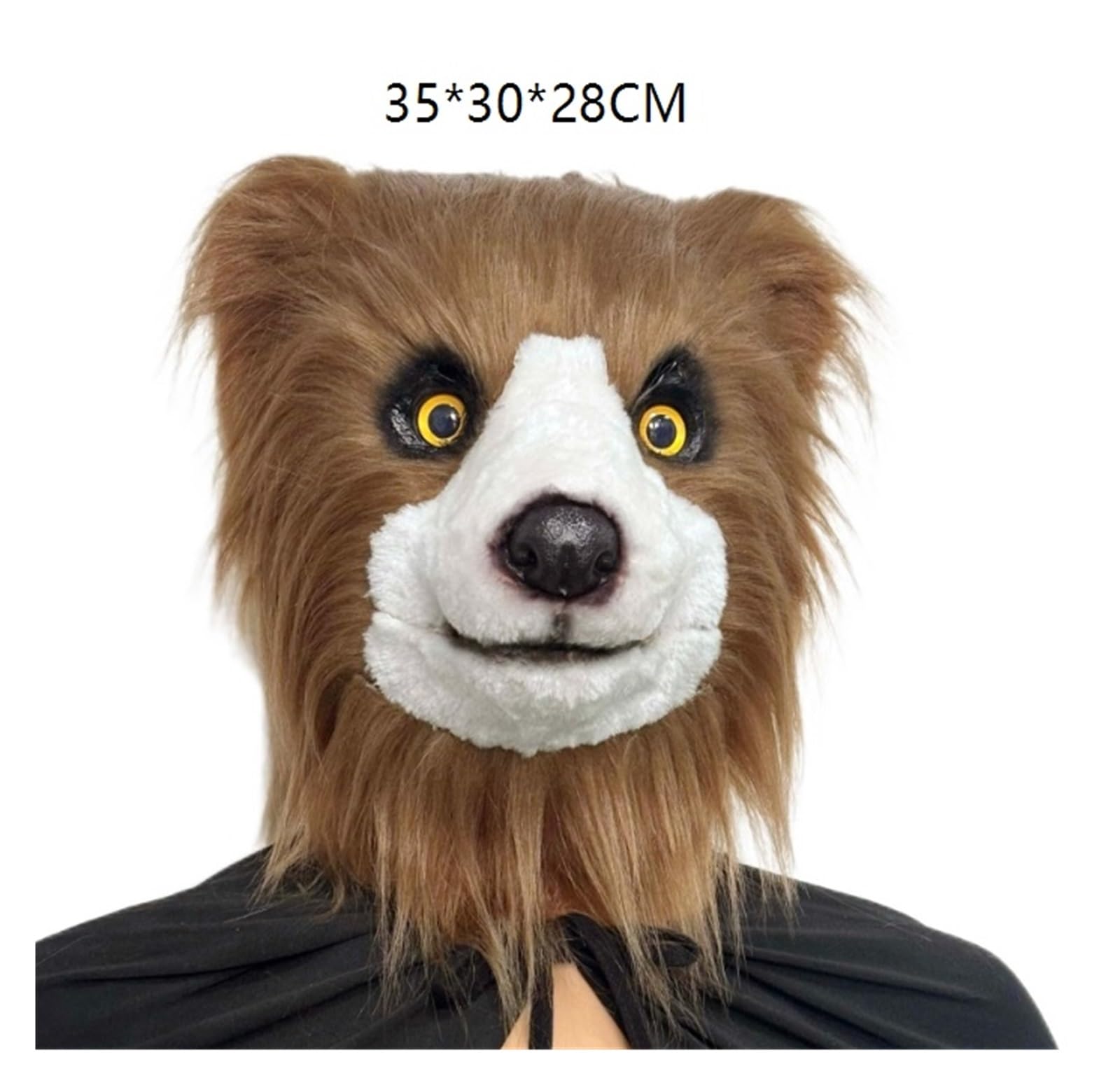 Realistyczna maska niedźwiedzia dla dorosłych, lateksowa maska na całą twarz, kostium na Halloween, cosplay i imprezy tematyczne