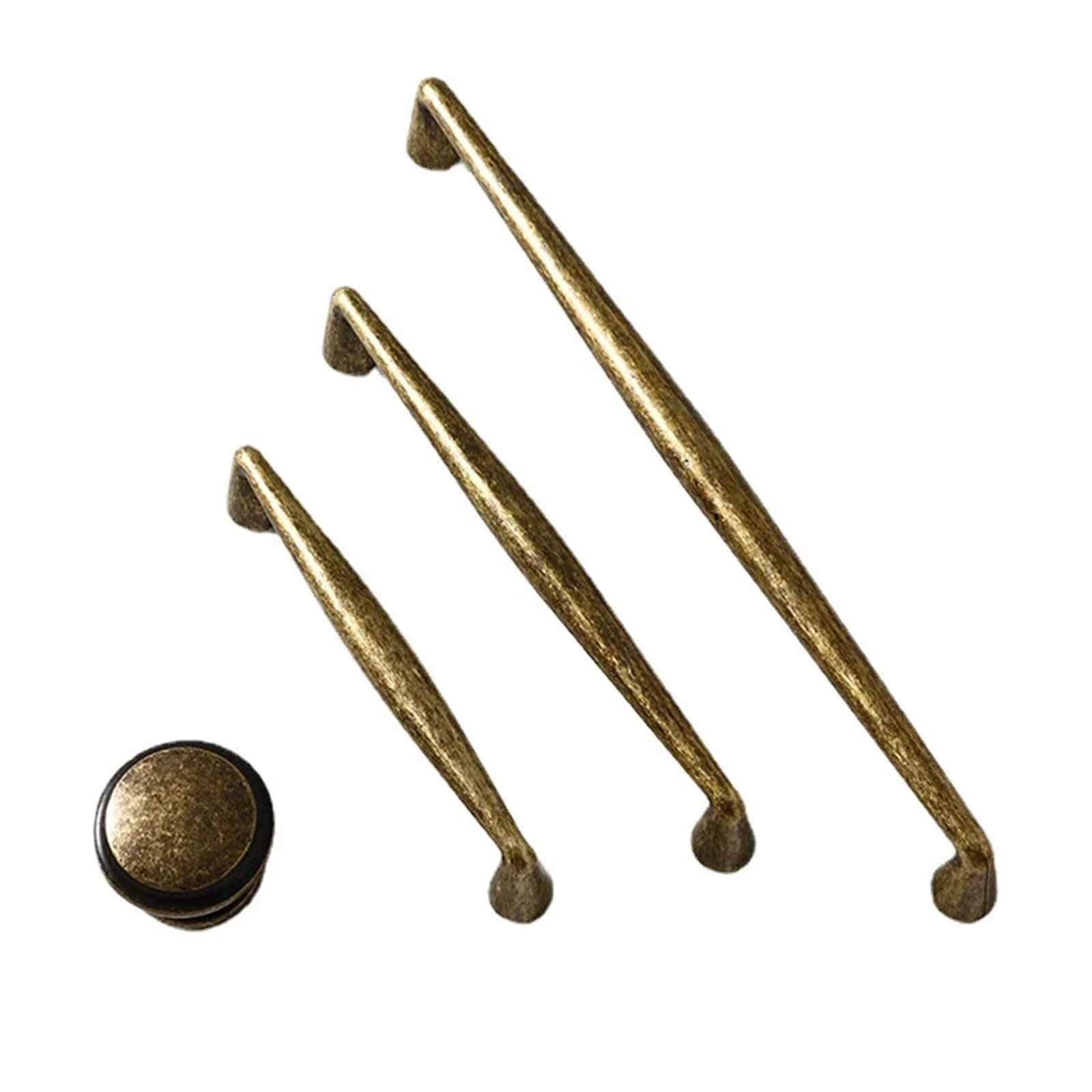 Kdhcvkz 128Mm 1Pcs Vintage Furniture Handles Antique Silver And Bronze Zinc Alloy Handles For Wardrobe And Drawer Bookcase Dresser(128Mm)