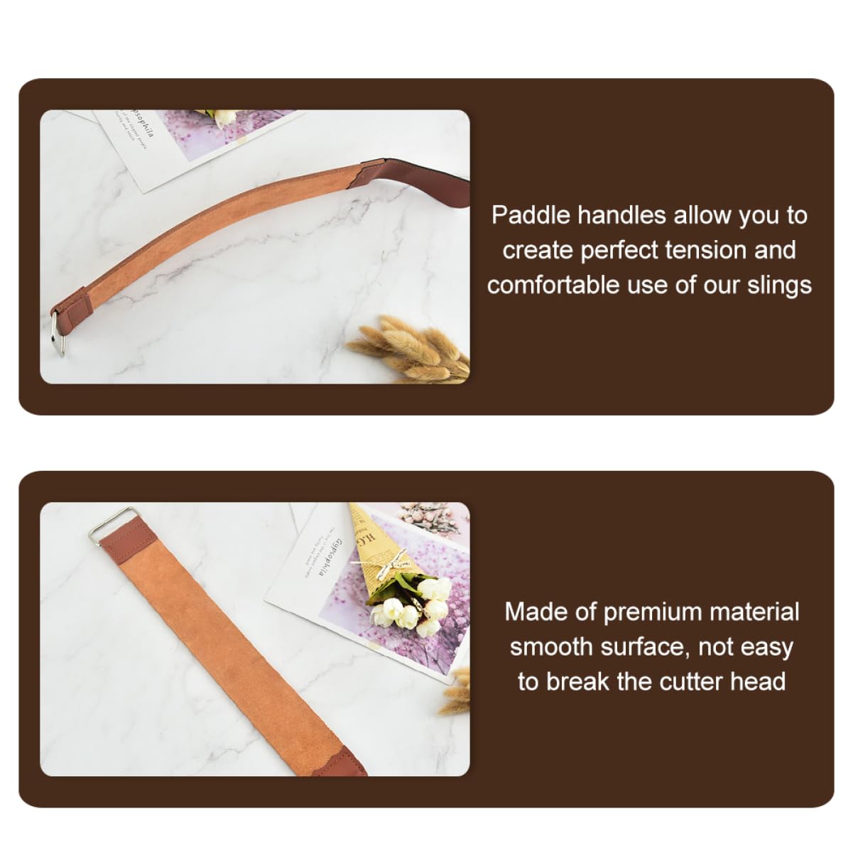 VICASKY Straight Razor Sharpening Tool Double-sided Sharpening Strap Beard Apron for Men Knife Polishing Block